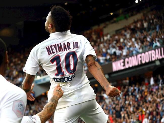 Neymar anotó en el 90+2 y le dio la victoria al PSG. Foto: Getty Images