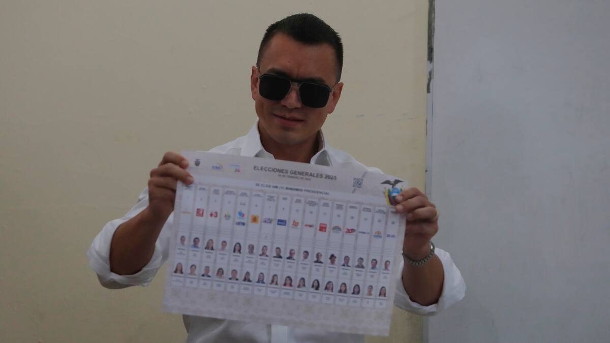 Daniel Noboa parte como favorito para la segunda vuelta: excanciller sobre elecciones en Ecuador