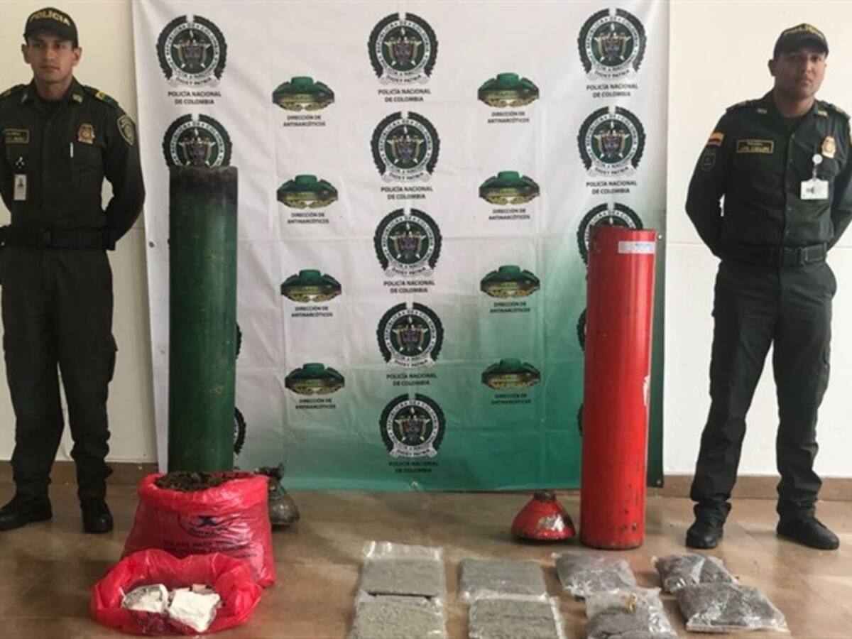 En Barranquilla, Policía incautó droga oculta en cilindros de acetileno