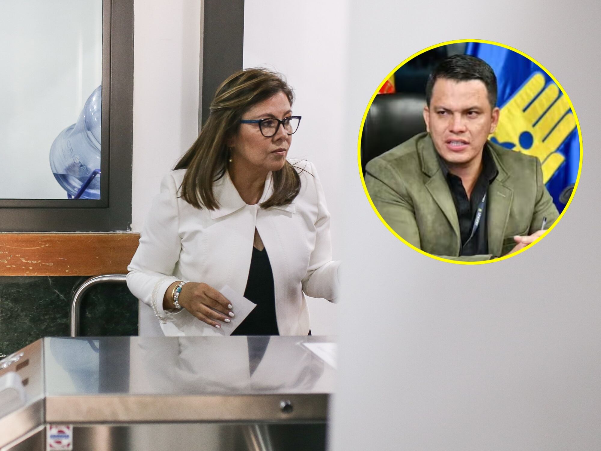 Fiscal general, Luz Adriana Camargo y Sneyder Pinilla.