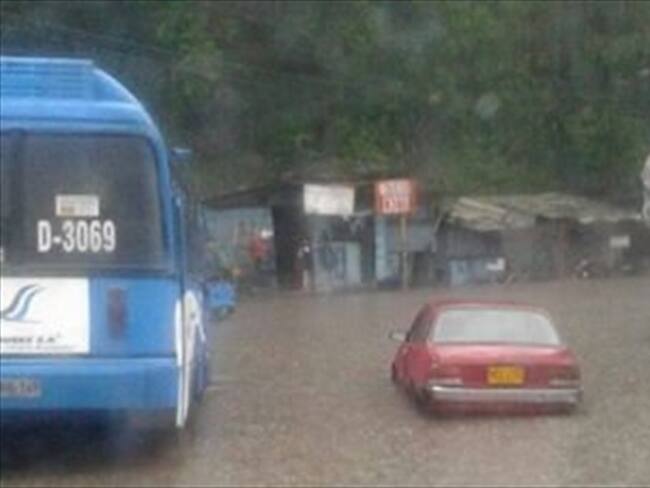Las lluvias generaron inundaciones. Foto: Cortesía