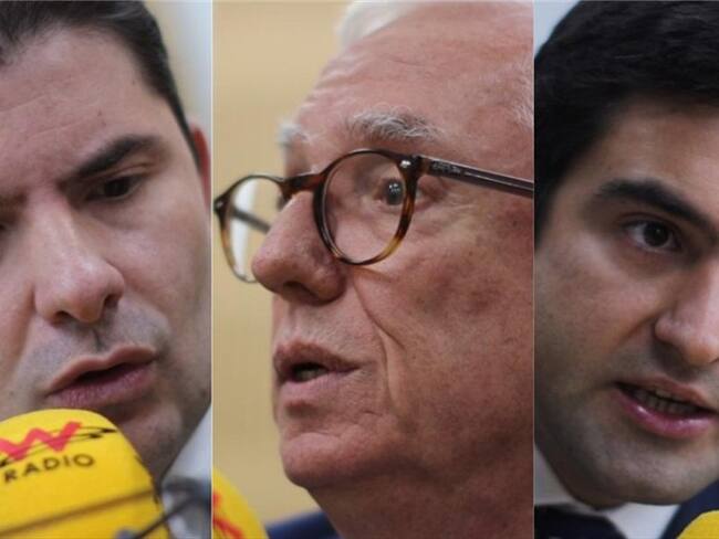 Samuel Hoyos, Luis Felipe Henao y Jorge Robledo. Foto:
