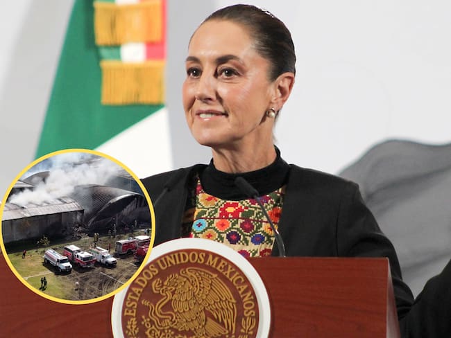 Claudia Sheinbaum confirmó diez muertos en el accidente de una avioneta en el centro de México