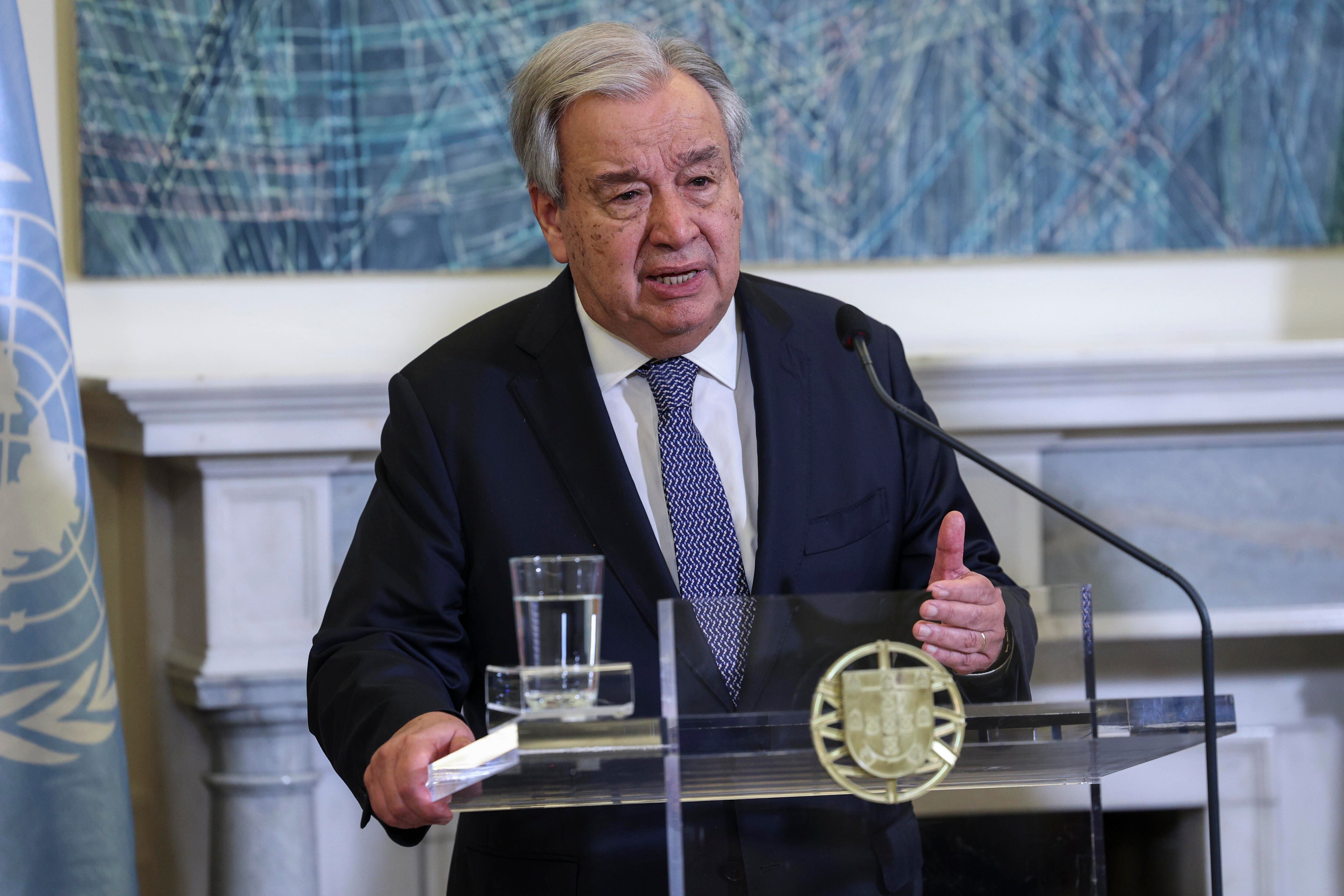 Antonio Guterres FOTO: . (Lisboa) EFE/EPA/MIGUEL A. LOPES