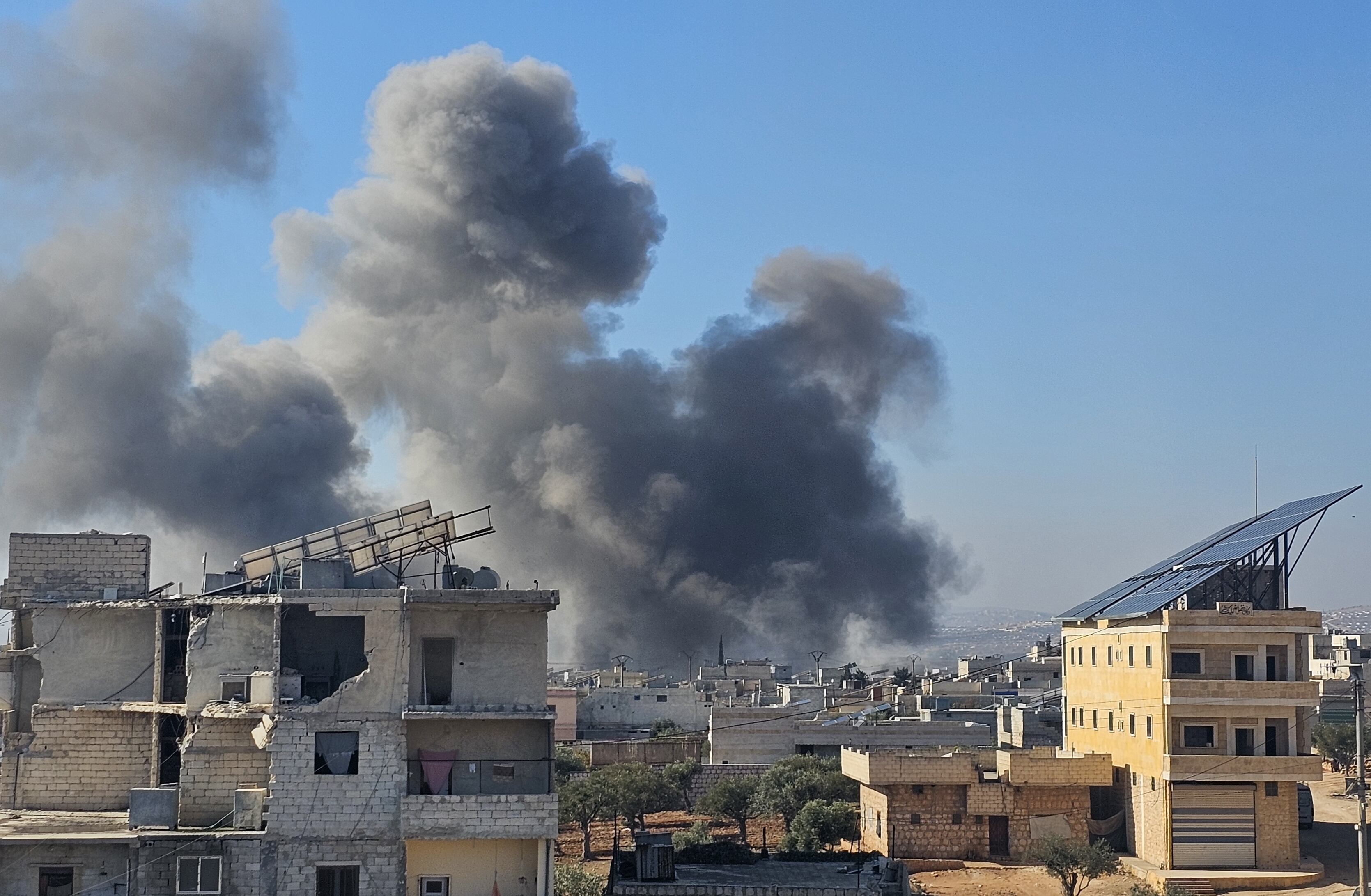 Ataque en Siria. FOTO: Izettin Kasim/Anadolu via Getty Images