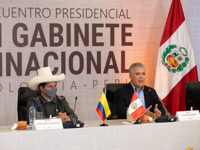Terminó el encuentro entre Perú y Colombia. Foto: Cortesía Presidencia