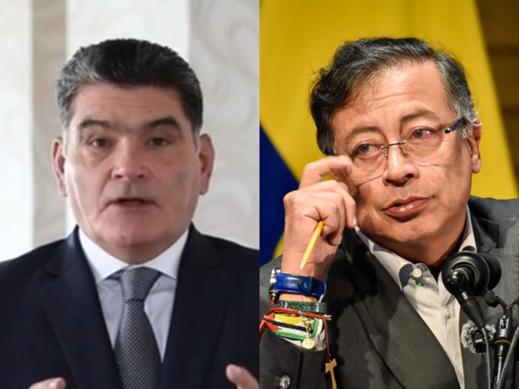 Gregorio Eljach y Gustavo Petro. Fotos: Cortesía Procuraduría / (Colprensa - Cristian Bayona)