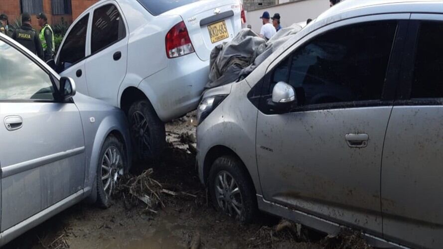 Avalancha en Floridablanca.. Foto:La W.