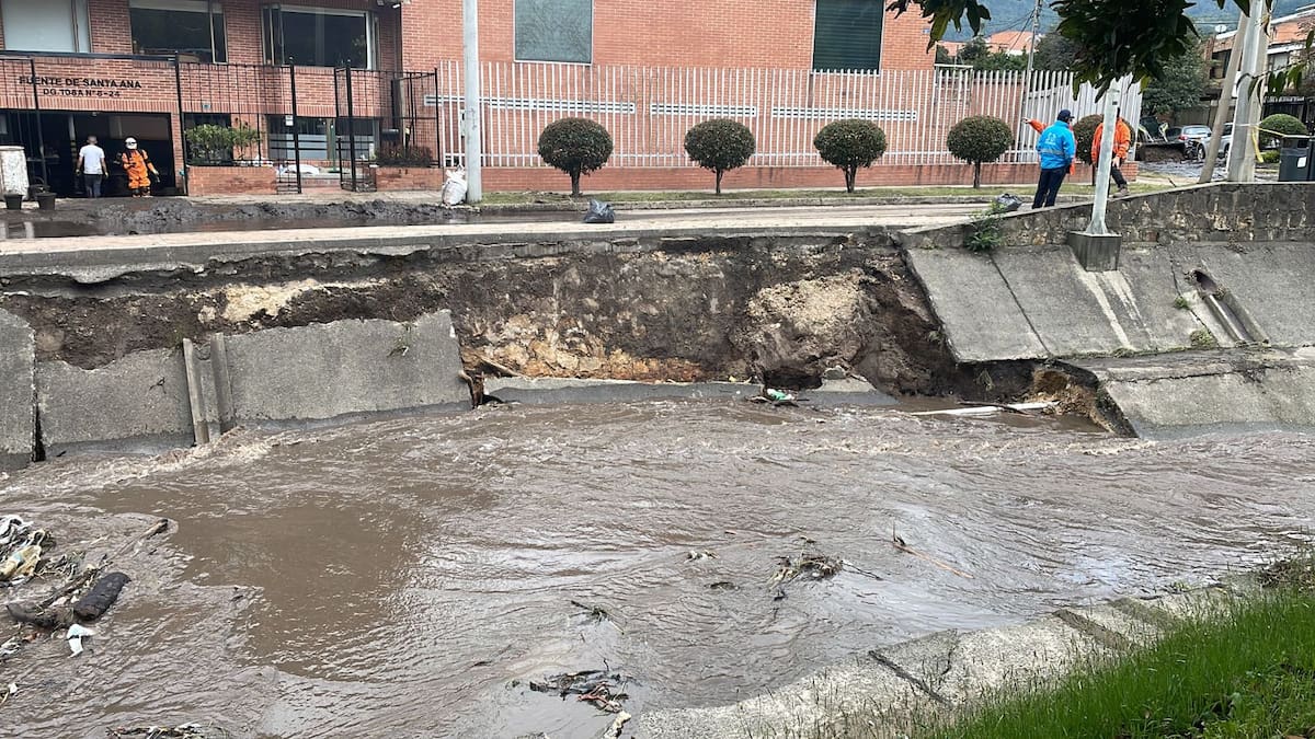 Fotos y videos: afectaciones en Bogotá y La Calera por lluvias y desbordamientos