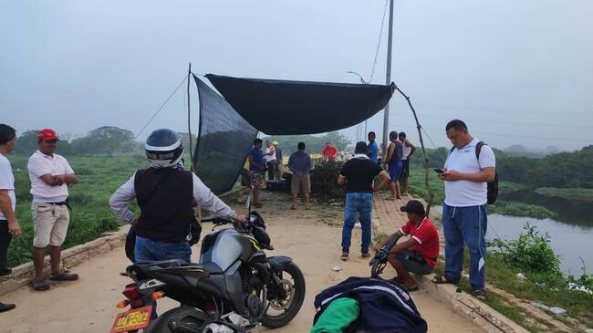 Bloqueo de la vía/ Foto: Dimy Quintero