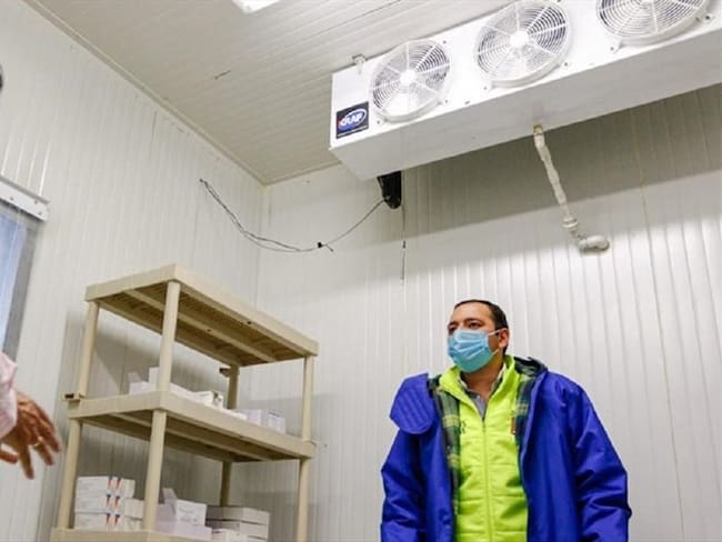 Centro de acopio y refrigeración para vacunas contra la COVID-19. Foto: Cortesía