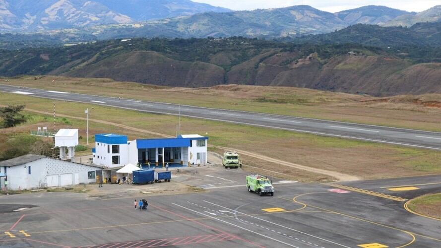 Aeropuerto Antonio Nariño de Chachagüí. Foto: Twitter Aeronáutica Civil