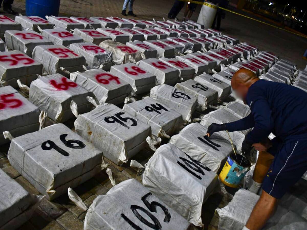 Armada incautó 3.3 toneladas de cocaína avaluada en $113 millones de dólares