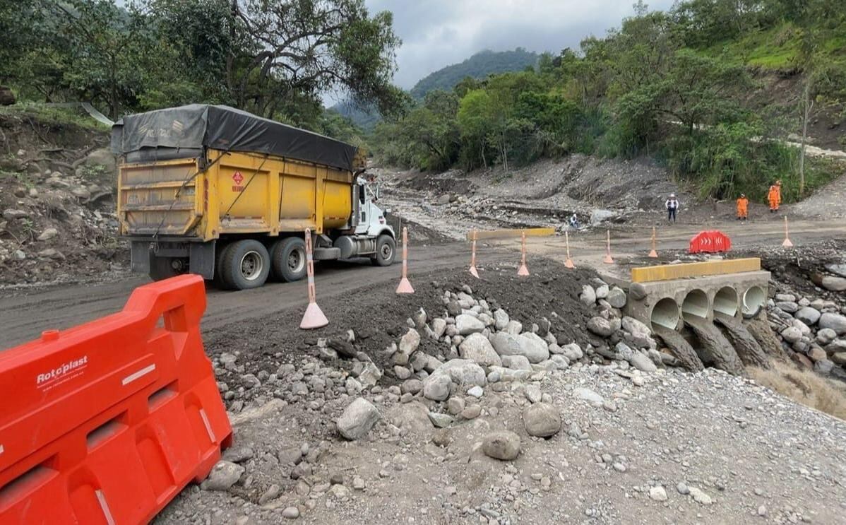 Ya hay paso en el corredor Málaga – Concepción en el departamento de Santander. Foto: Invías.
