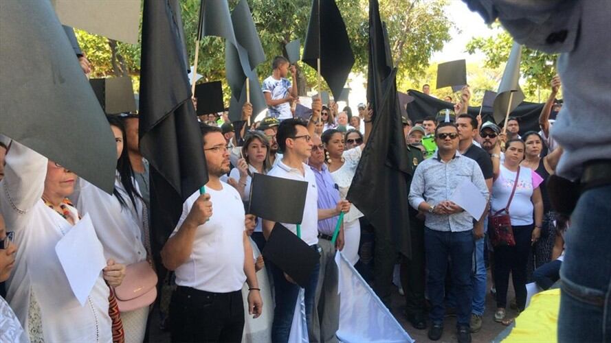 Samarios le dijeron NO al terrorismo y al asesinato de líderes sociales. Foto: Ian Farouk Simmonds