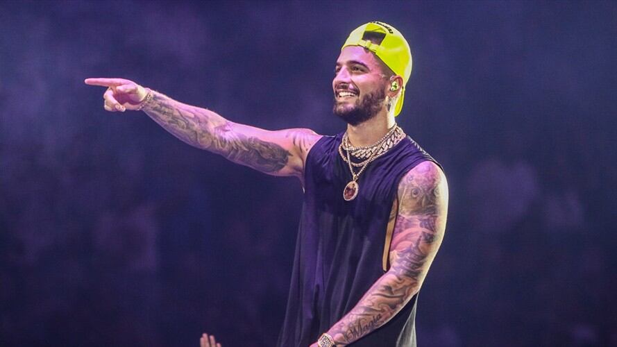 Maluma y su nuevo corte. Foto: Getty