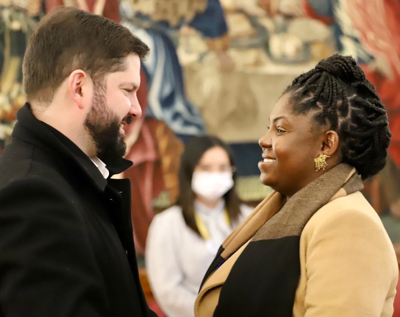 Gabriel Boric y Francia Márquez.