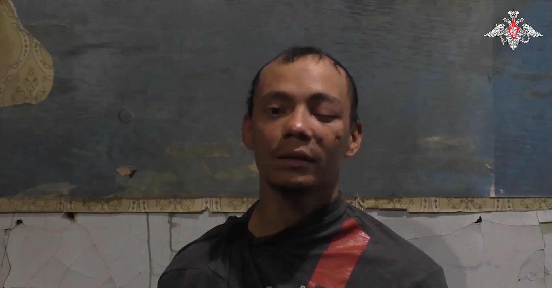 Miguel Ángel Cárdenas Montilla, el mercenario colombiano que se rindió ante las fuerzas rusas. 
(Foto: Caracol Radio / Ministerio de Defensa de Rusia)