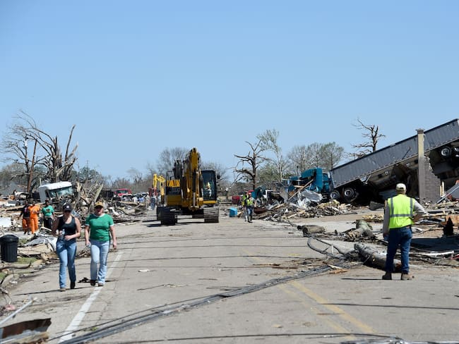 Tornado en Misisipi, EE.UU. Foto: Getty Images.