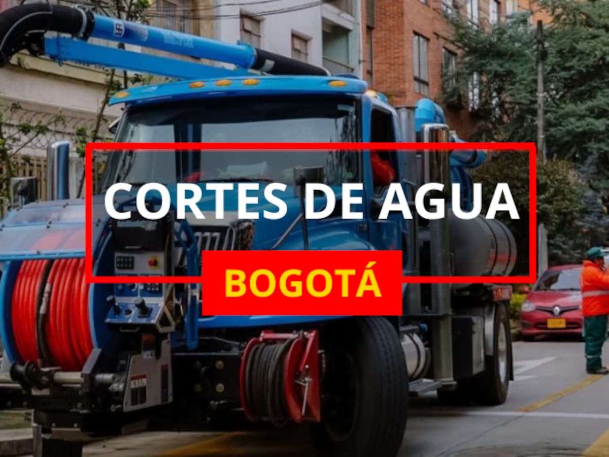 Cortes de agua en Bogotá: localidades y barrios que no tendrán servicio del 14 al 18 de septiembre