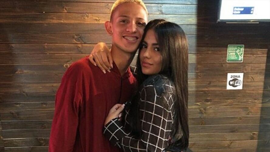 'La liendra' y su novia, Luisa Castro. Foto: Instagram Laura Castro