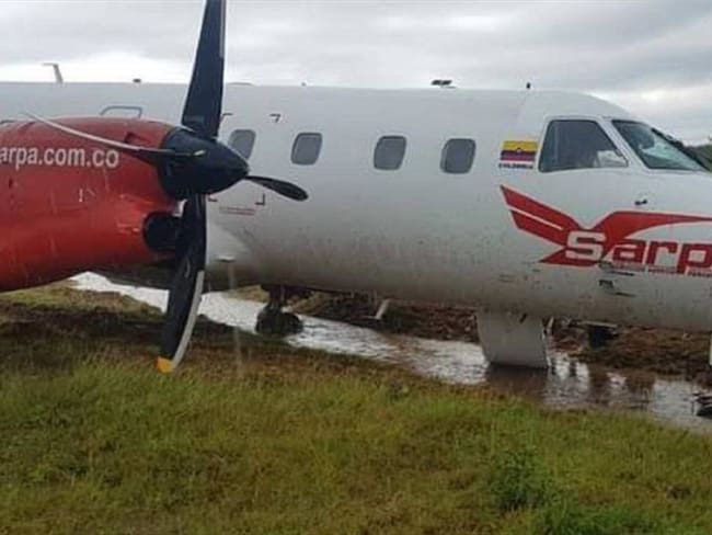 Viajeros del accidente aéreo en La Macarena salieron ilesos . Foto: Aerocivil