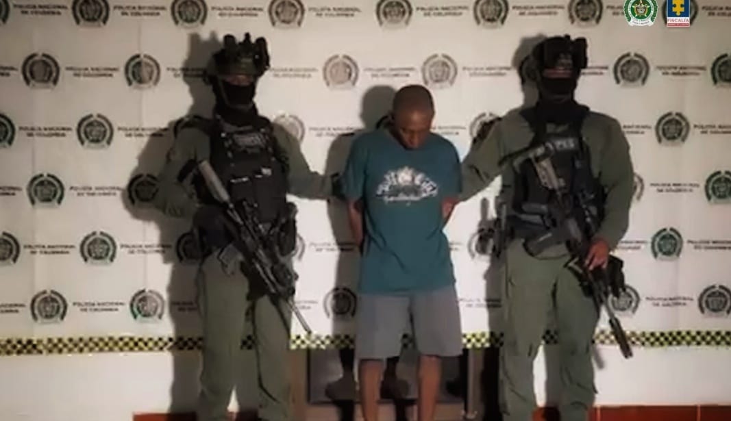 Jhon Deiby Díaz Rodallega, alias ‘Calvin Rodríguez’. Crédito: Fiscalía General de la Nación.