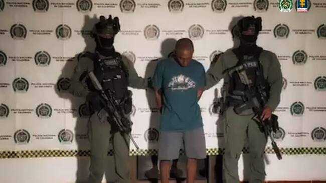 Jhon Deiby Díaz Rodallega, alias ‘Calvin Rodríguez’. Crédito: Fiscalía General de la Nación.