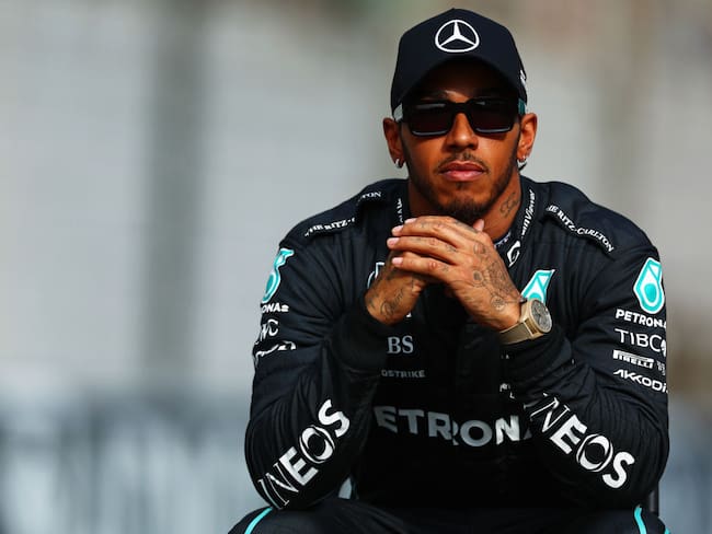 Lewis Hamilton, piloto de Fórmula 1 para la escudería Mercedes AMG. Foto: Mark Thompson/Getty Images.
