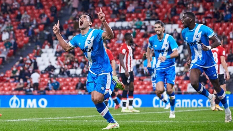 Falcao García anotó un gol en su segundo partido con el Rayo Vallecano. Foto: Getty Images /  Quality Sport Images / Colaborador