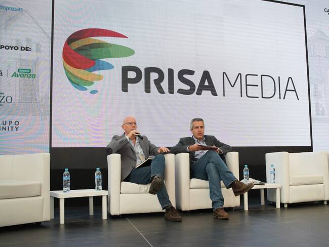 Luis Fernando Velasco y Alejandro Santos en el Festival de las Ideas 2023 en Villa de Leyva.