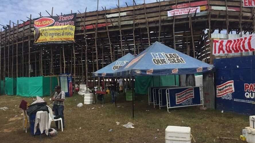 En corralejas de Sabanalarga, doce personas resultaron heridas. Foto: Silvana Salas (W Radio)