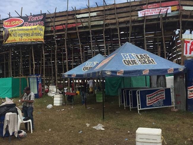 En corralejas de Sabanalarga, doce personas resultaron heridas. Foto: Silvana Salas (W Radio)