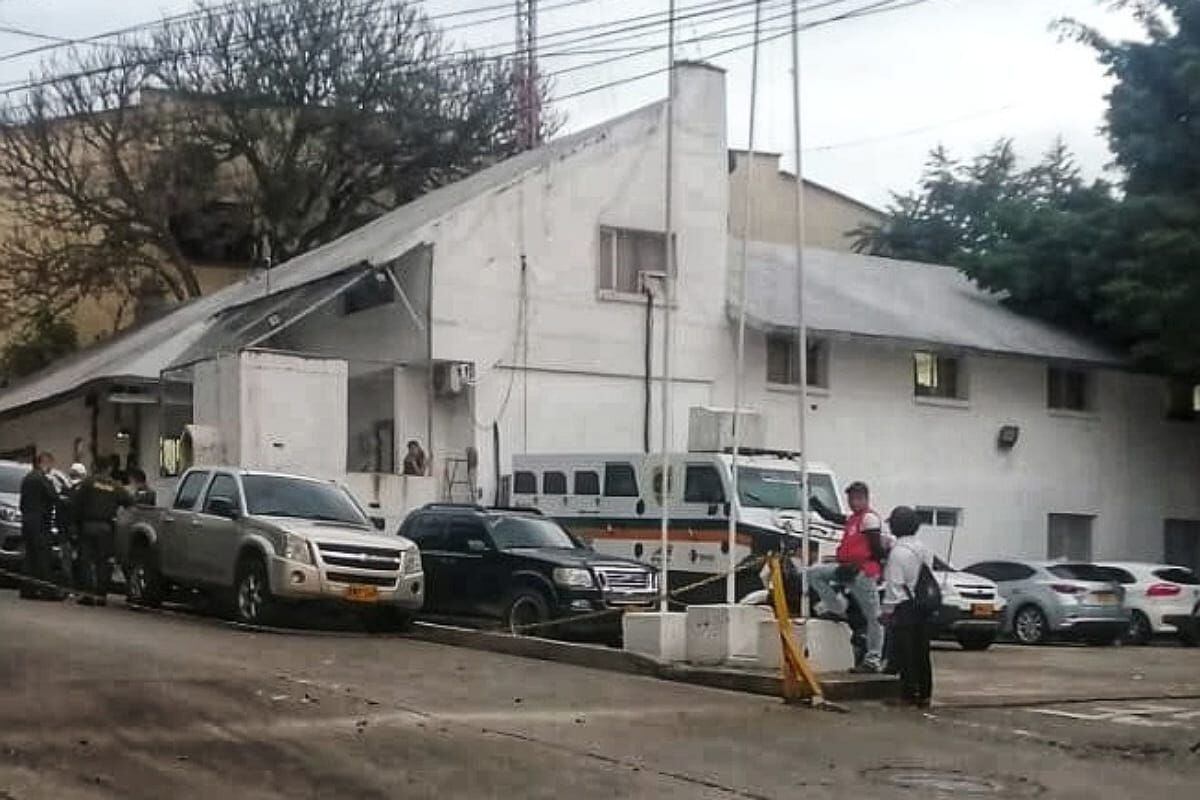 Un elemento de poca capacidad que se detonó cerca de la base de policía. Crédito: Red de Apoyo Cauca.