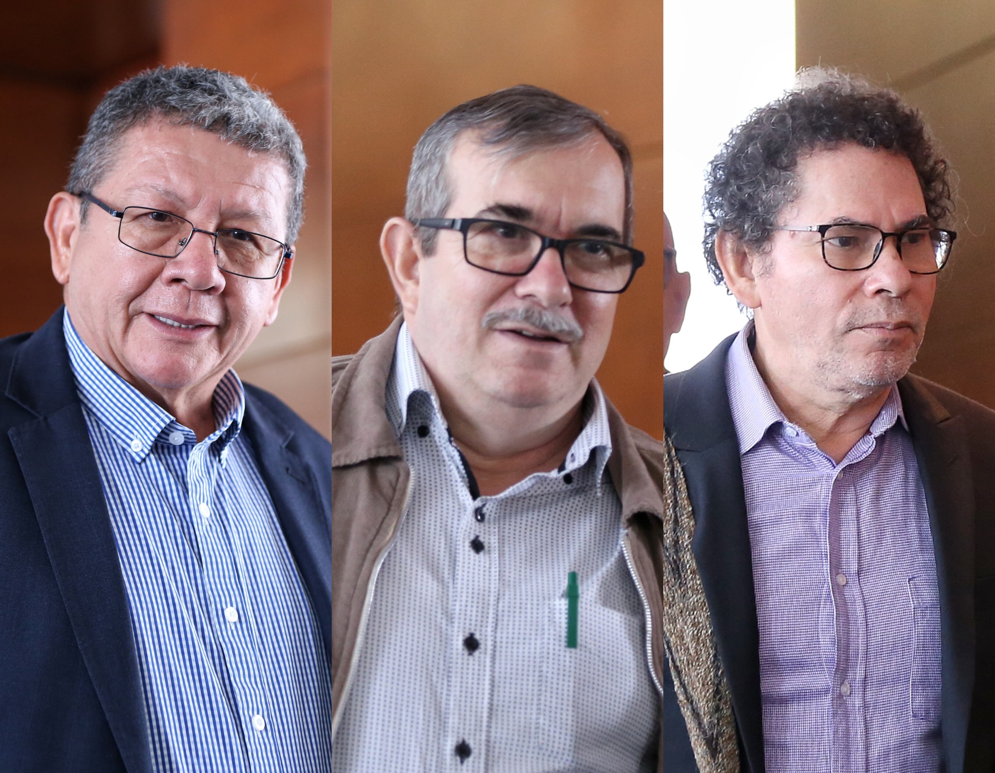 Pablo Catatumbo, Rodrigo Londoño y Pastor Alape | Fotos: Colprensa