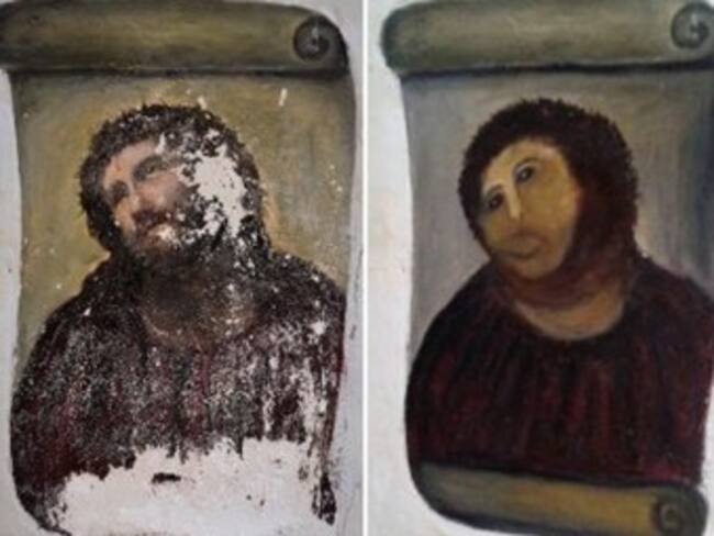 La restauración de un 'Ecce homo' se convierte en un sainete mundial