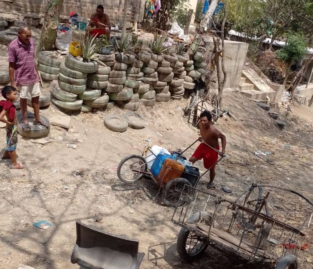 Desabastecimiento de agua en Santa Marta. Foto: Cortesía William Nieto.