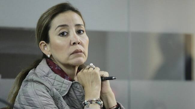 El pasado 17 de febrero, la exfiscal Hilda Niño fue escuchada en medio de la investigación que se adelanta en contra del expresidente Álvaro Uribe Vélez. Foto: Colprensa / SERGIO ACERO