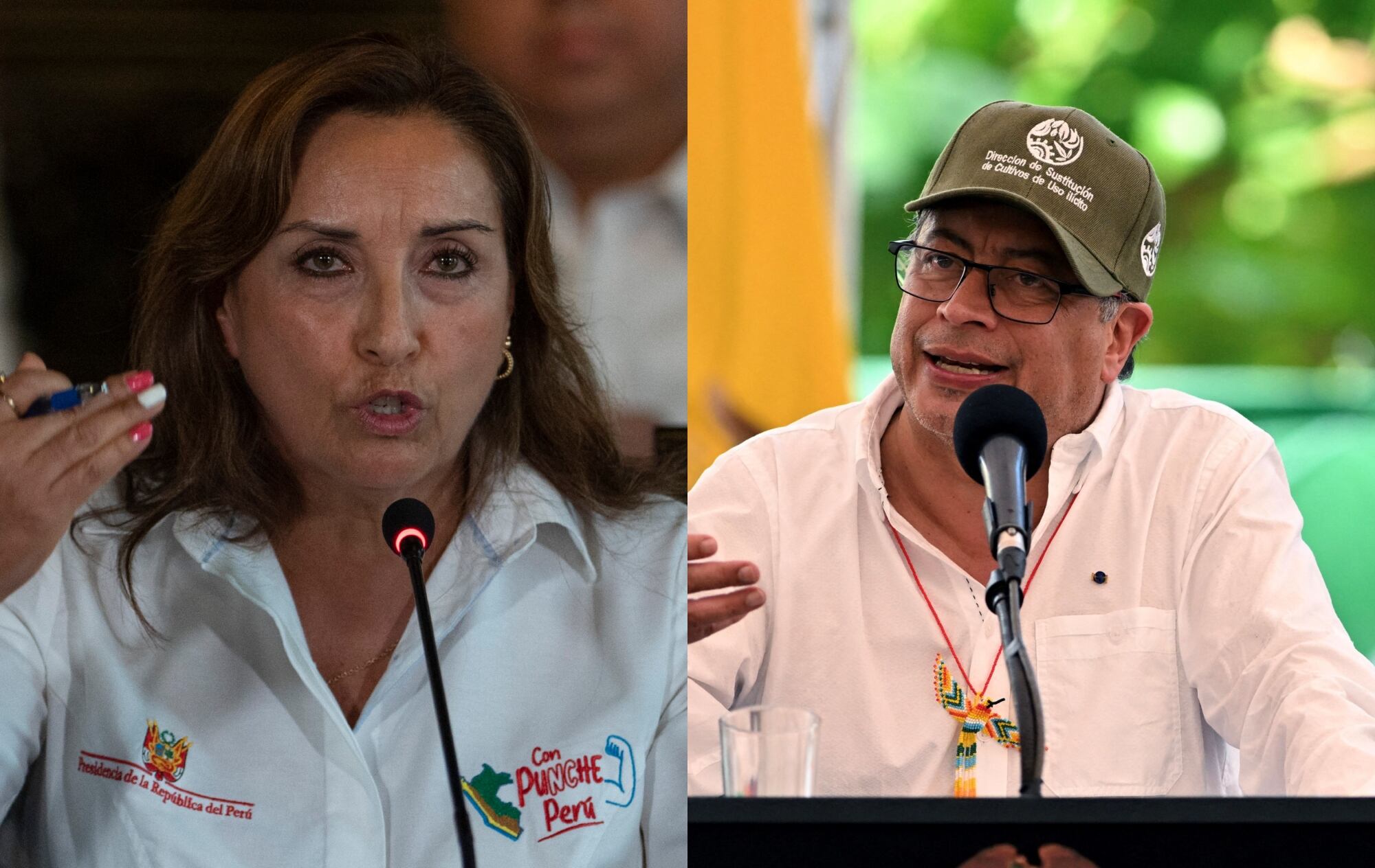 Dina Boluarte y Gustavo Petro | Fotos: GettyImages