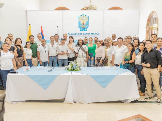 Reunión con líderes de la zona rural del distrito y Alta Consejería para la Paz/ Alcaldía de Santa Marta