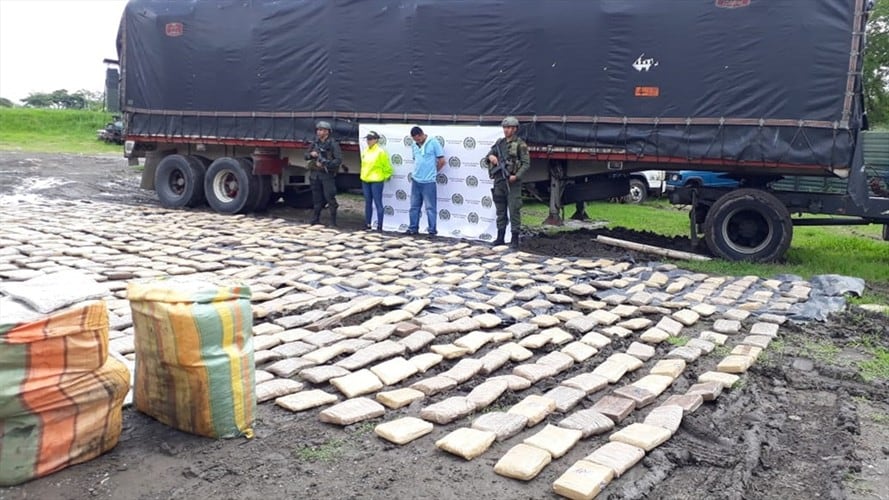 Incautan más de una tonelada de marihuana tipo creepy en vías del Valle. Foto: Policía Nacional