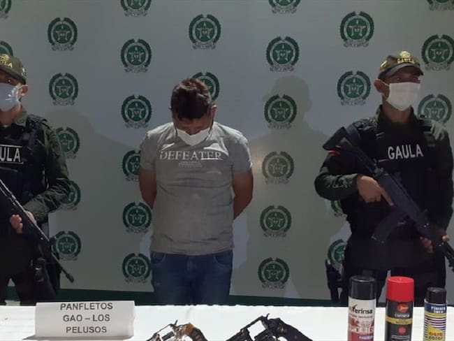 Policía capturó a integrantes del EPL en Ocaña, Norte de Santander. Foto: Cortesía