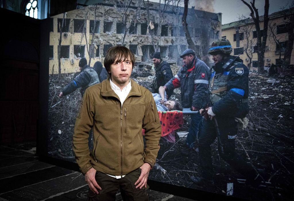Evgeniy Maloletkal, ganador del premio World Press Photo 2023. Foto: Ramon van Flymen / ANP / AFP via Getty Images