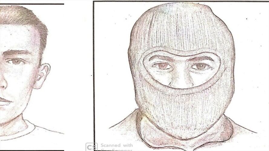 Retrato hablado de asesinos . Foto: Policías.