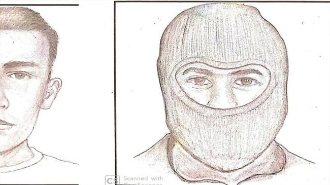 Retrato hablado de asesinos . Foto: Policías.