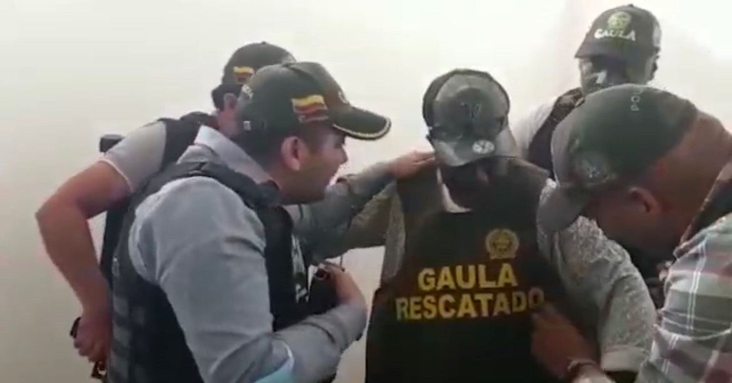 ?El agricultor estaba en la habitación de una vivienda del barrio Manuela Beltrán, donde fue encontrado de píe y esposado a una ventana. Foto: Policía. 