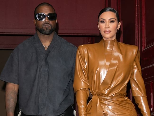 Kanye West y Kim Kardashian. Foto: Referencia Getty