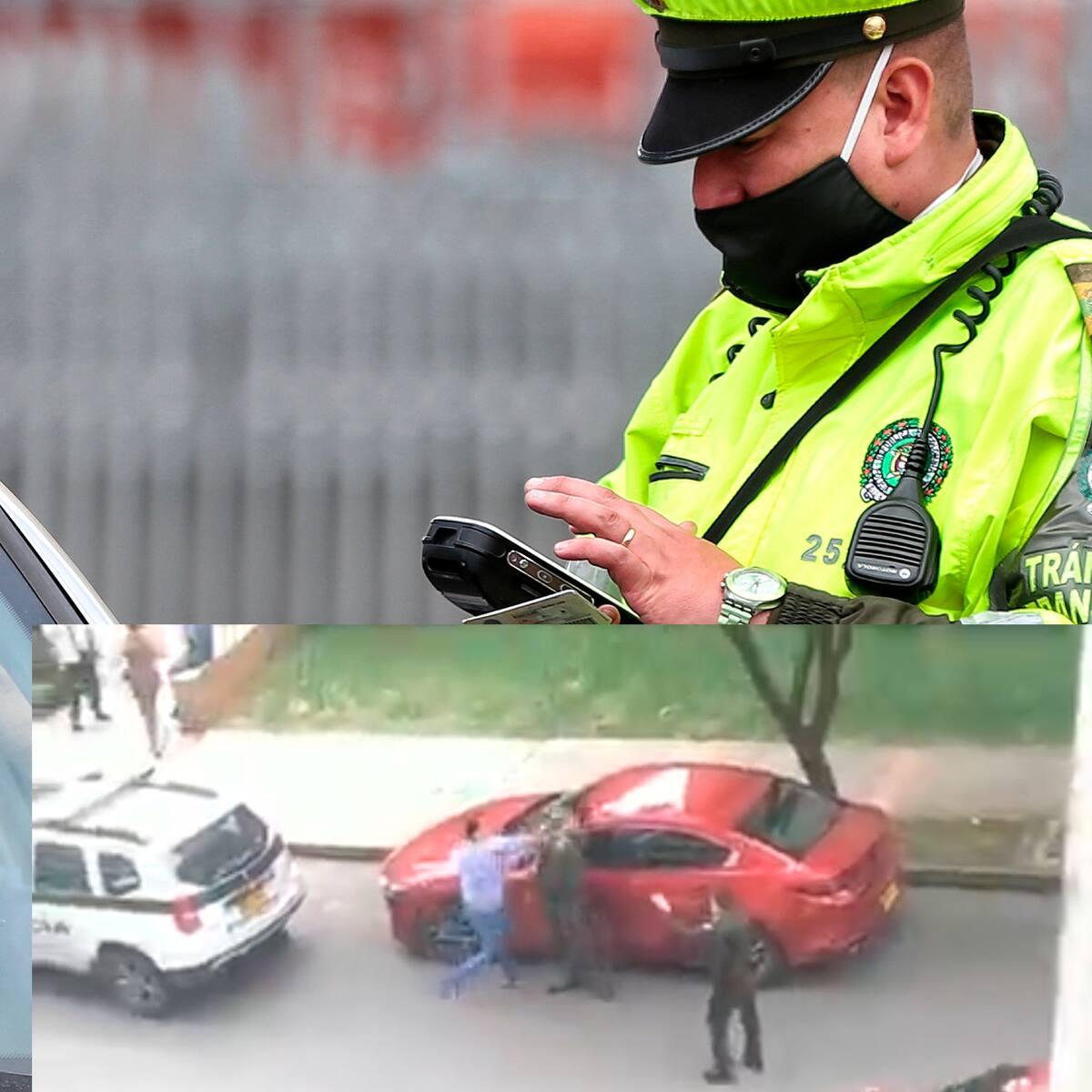 Video: Conductor, aparentemente borracho, le dio un puñetazo a policía que lo detuvo