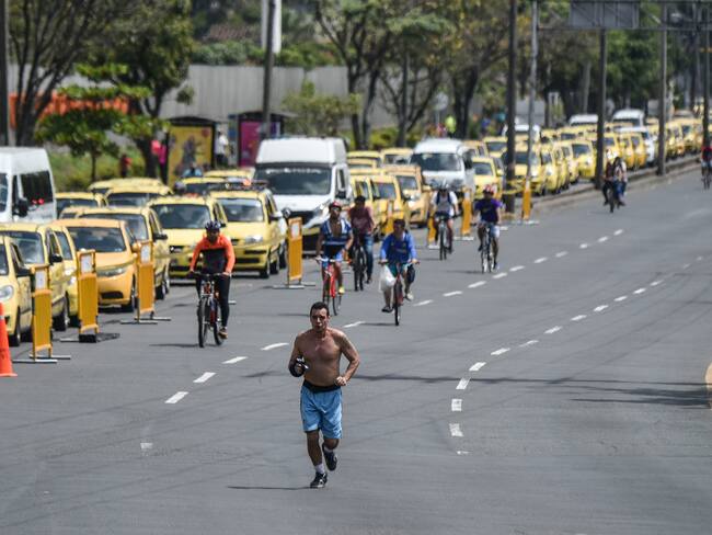 Día sin carro y moto en Cali. Foto: (LUIS ROBAYO/AFP vía Getty Images)