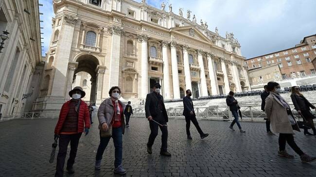 Caso de coronavirus en el Vaticano. Foto: Getty Images